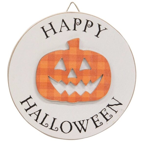 HALLOWEEN CLEARANCE!!!! ($5) Happy Halloween Jack Circle Easel Sign - Picture 4 of 4